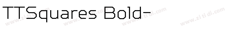 TTSquares Bold字体转换